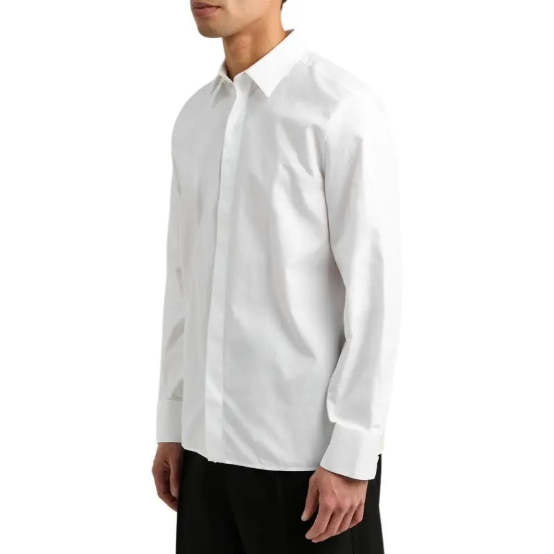 SAINT LAURENT Button Up Long Sleeved Shirt-4