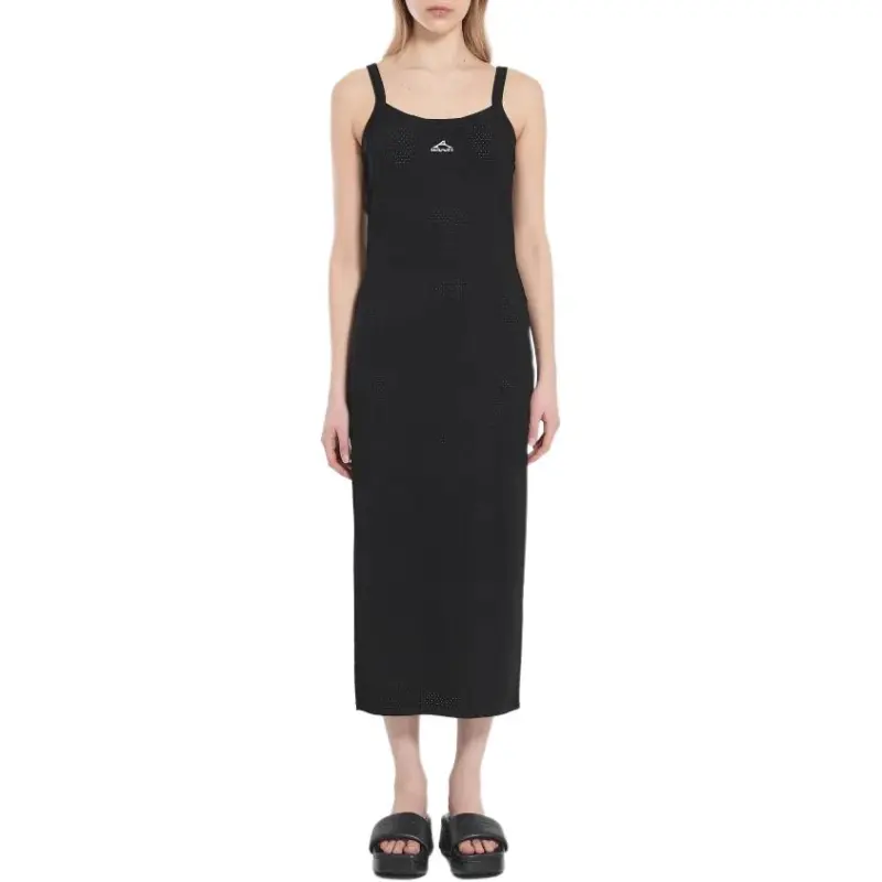 Alexander Wang 3D Logo Mesh Sleeveless Midi Dress-2
