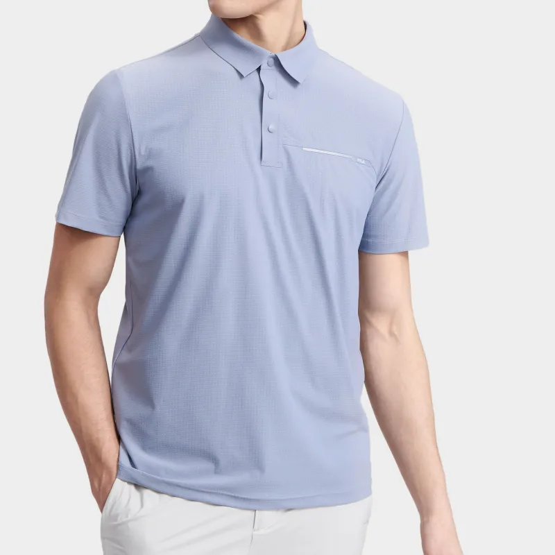 FILA Polo Shirt Men's Dark Stone Blue-2