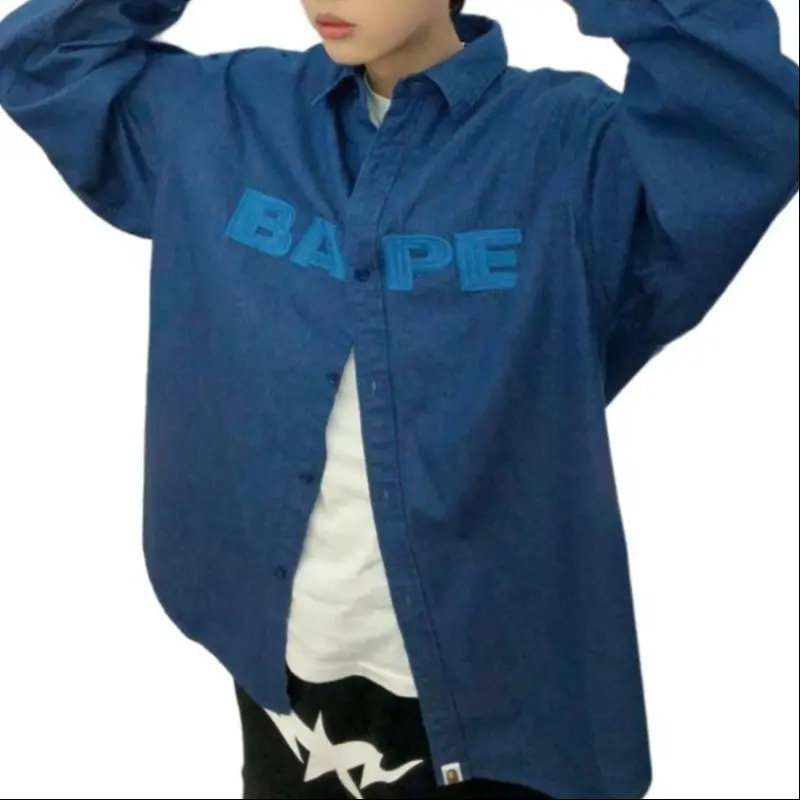 Bape Denim Loose Fit Shirt-3