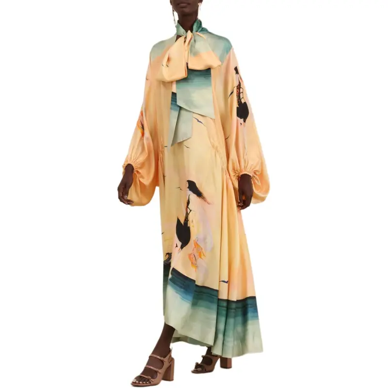 Zimmermann FW24 Long-Sleeved Dresses Women's Multicolor-4
