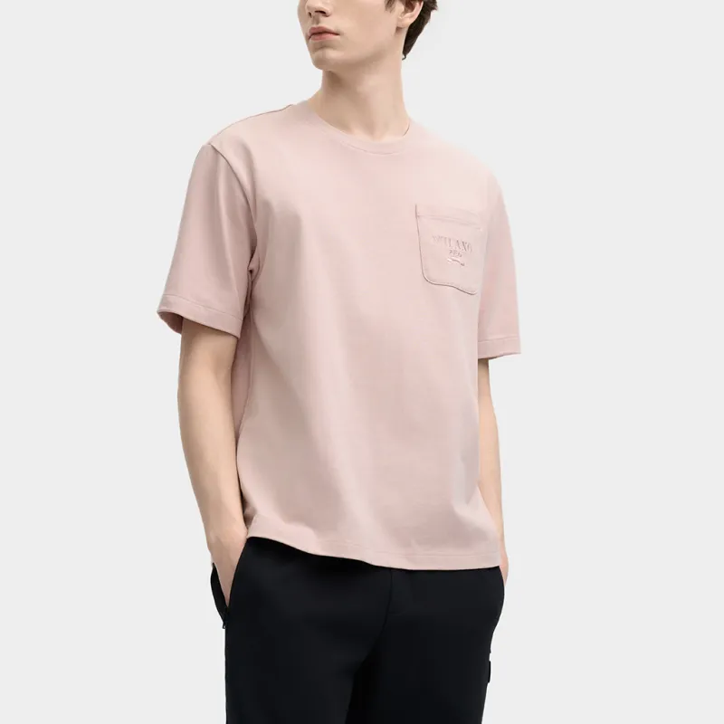 FILA FILA MILANO Italian Luxury Sports Collection T Shirt Men's Nude Pink-2
