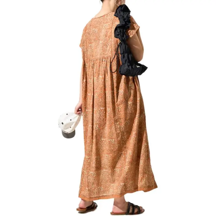 FREAK'S STORE Short Sleeved Dress Women's Orange-1