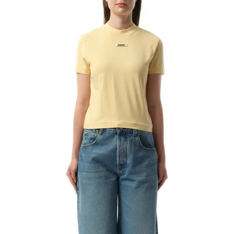 Jacquemus Le T Shirt Gros Grain 'Light Beige'-3