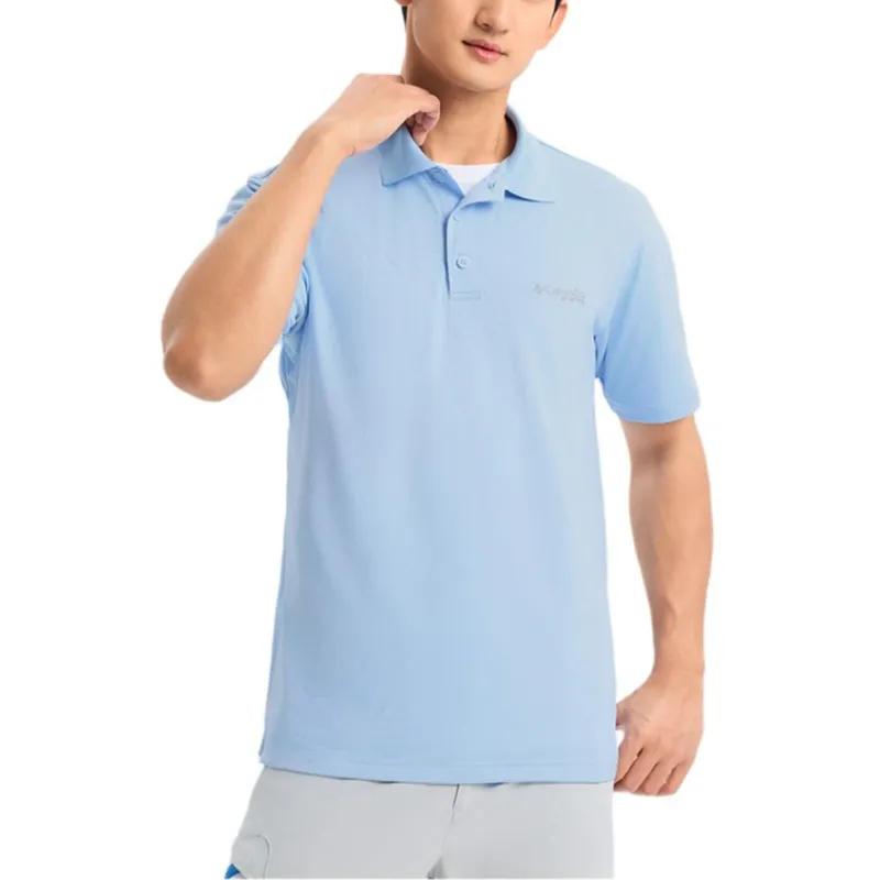 Columbia Polo Shirts Men Sky Blue-2