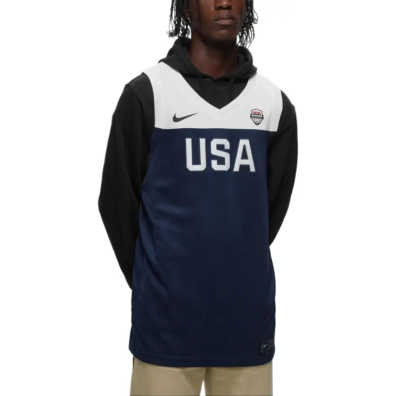Nike Basketball Jerseys Men's Dark Blue-2