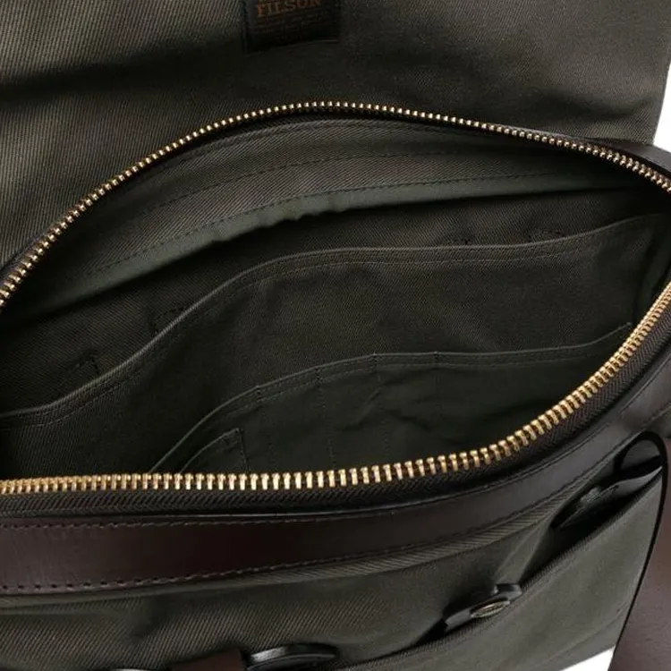 Filson Cotton Shoulder Bag, Crossbody Bag, Handbag Men's Green-3