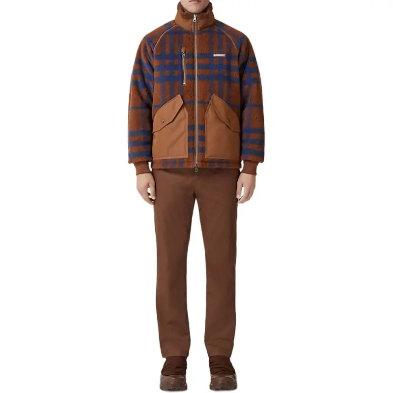 Burberry Embroidered-logo Straight-leg Chinos-1