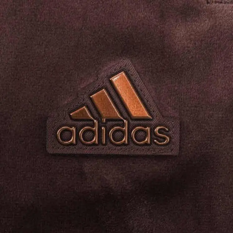 Adidas Knitted Sports Pants Women's Dark Gray Brown-3