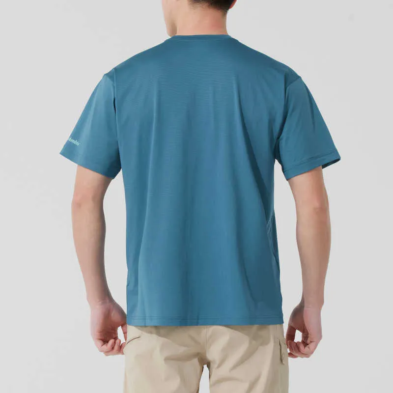 Columbia T Shirts Men Blue-3