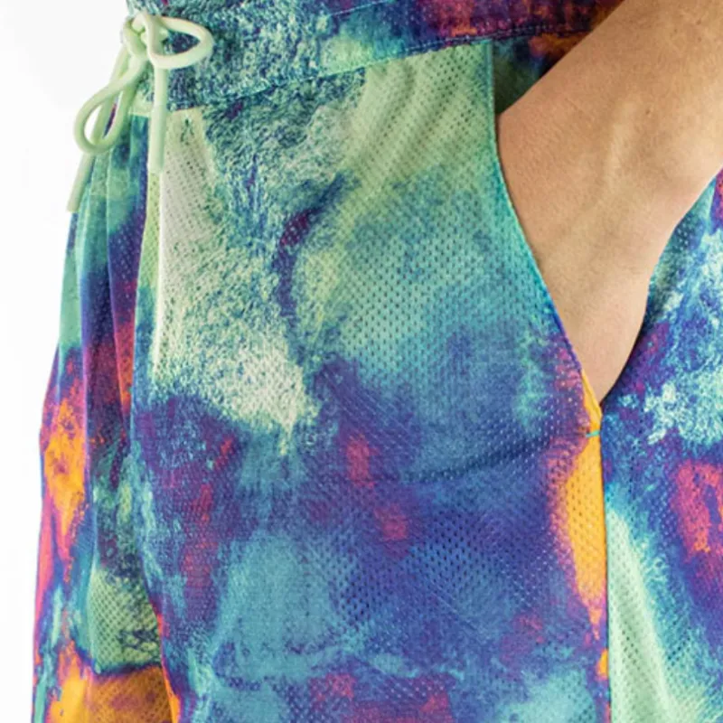 Adidas Originals Allover Print Mesh Shorts Casual Shorts Men's Multicolor-5