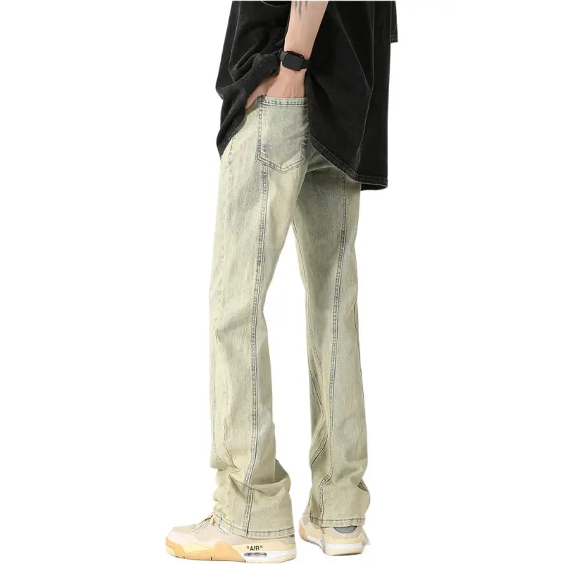 NHZN Jeans Unisex Yellow Mud-1