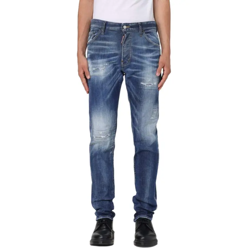 DSQUARED 2 Straight Leg Distressed Jeans-3