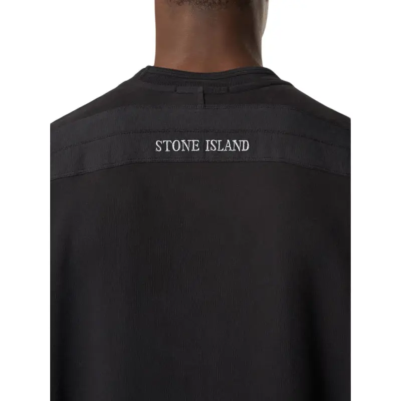 STONE ISLAND Logo Embroidered Crewneck Sweatshirt-4