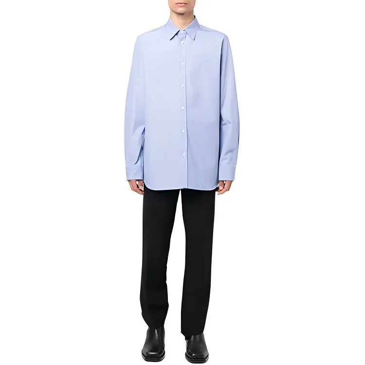 Alexander McQueen Shirts Men Blue-1