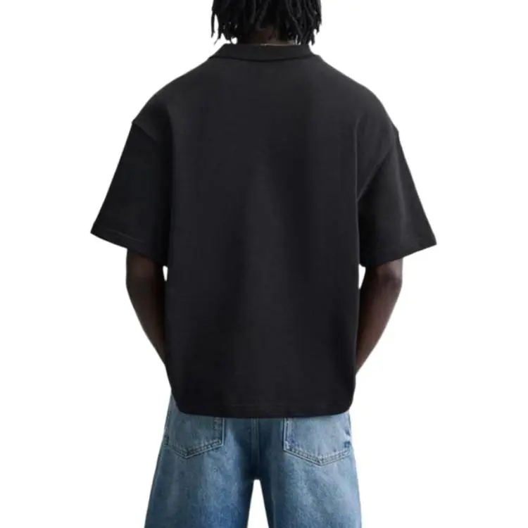 ZARA Polo Shirts Men Black-3