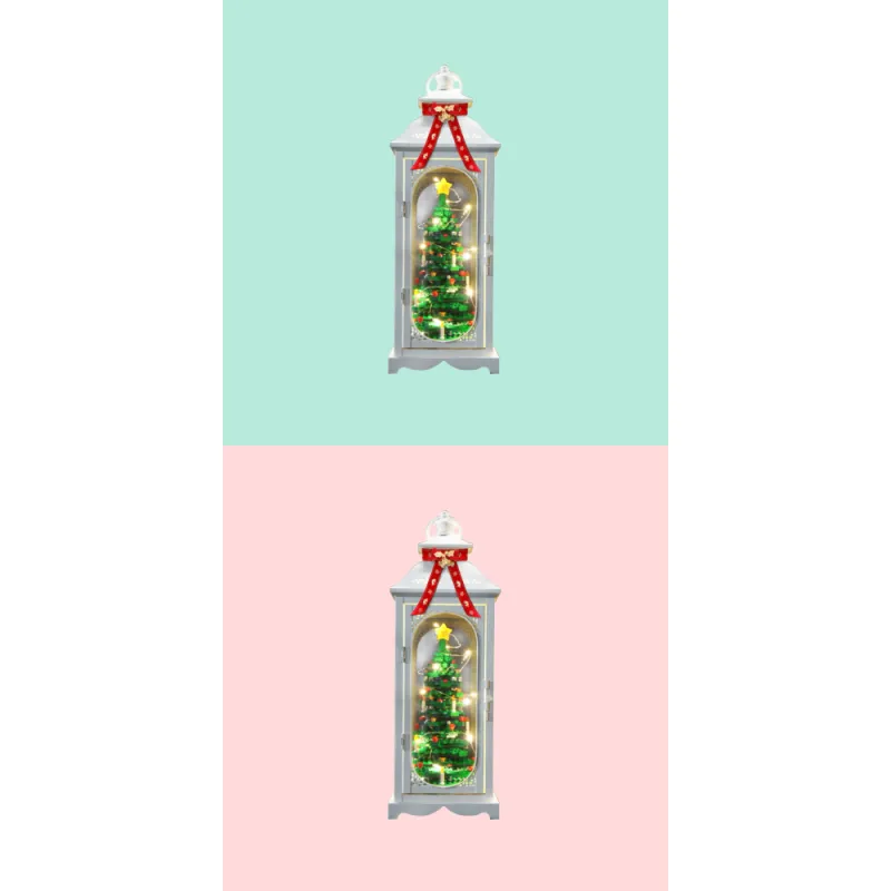 LEGO Creative Christmas Tree & White Mini Lantern Unibody Version A Building Blocks 1 40573  Display Case 3-3