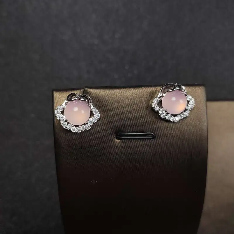 Grace Chalcedony Stud Earrings Women's-2