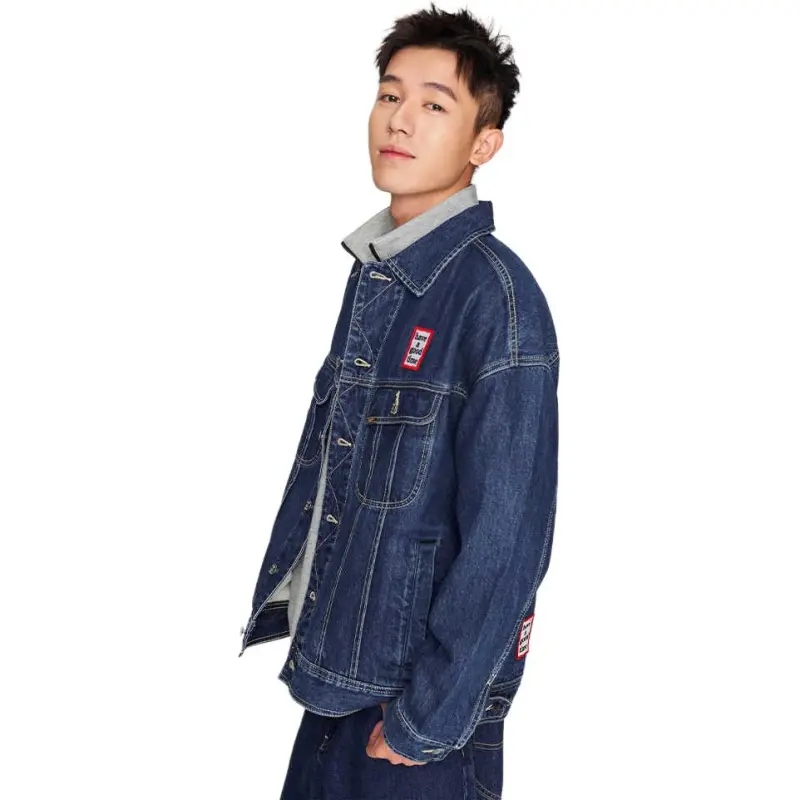 Lee x Have A Good Time Jackets Coats Unisex Medium Dark Blue-3