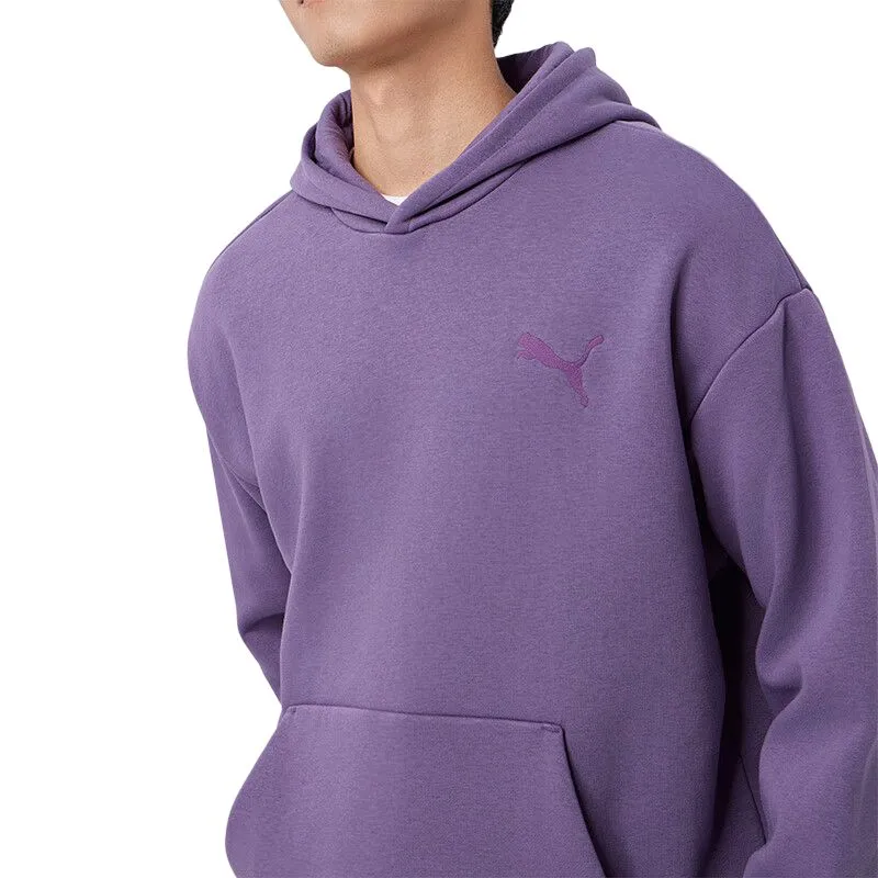 PUMA Elevated Sweatshirt Men's Charcoal Purple-5