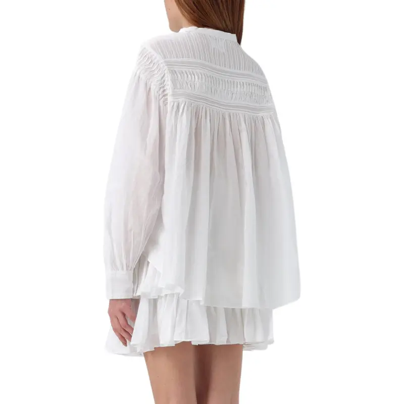 ISABEL MARANT ETOILE Gathered Plalia Blouse-4