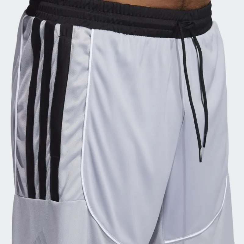 Adidas Basketball Shorts Men's Silver Gray-4