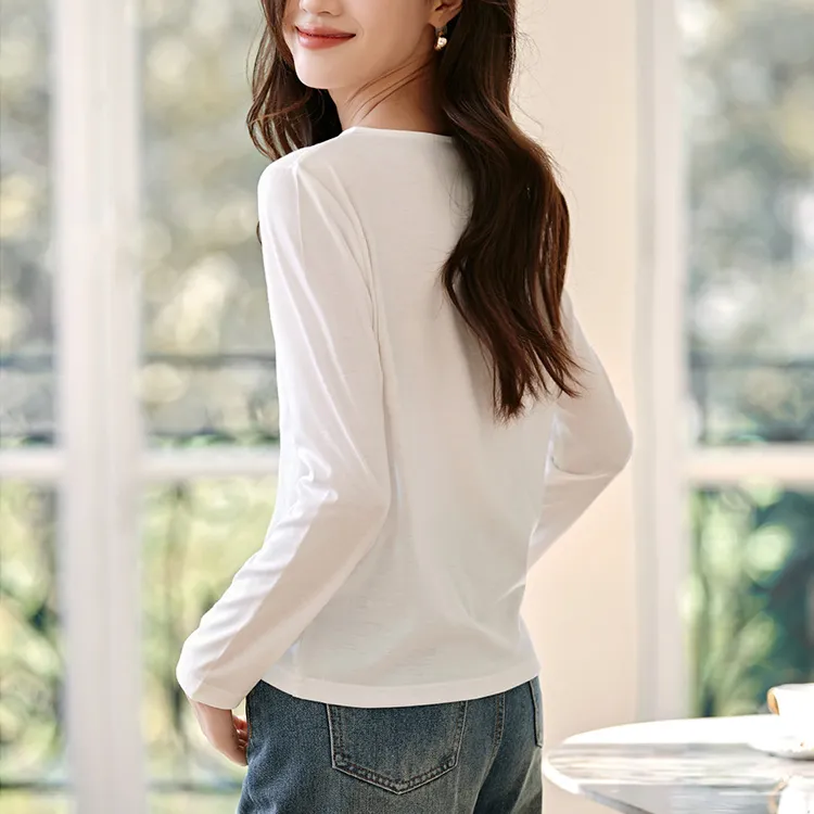 Mo Han Yi Mei T Shirt Women's Raw White-2