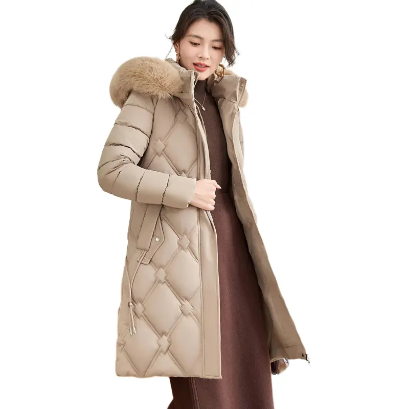 CARBAMMI Puffer Jacket Women's Khaki-1