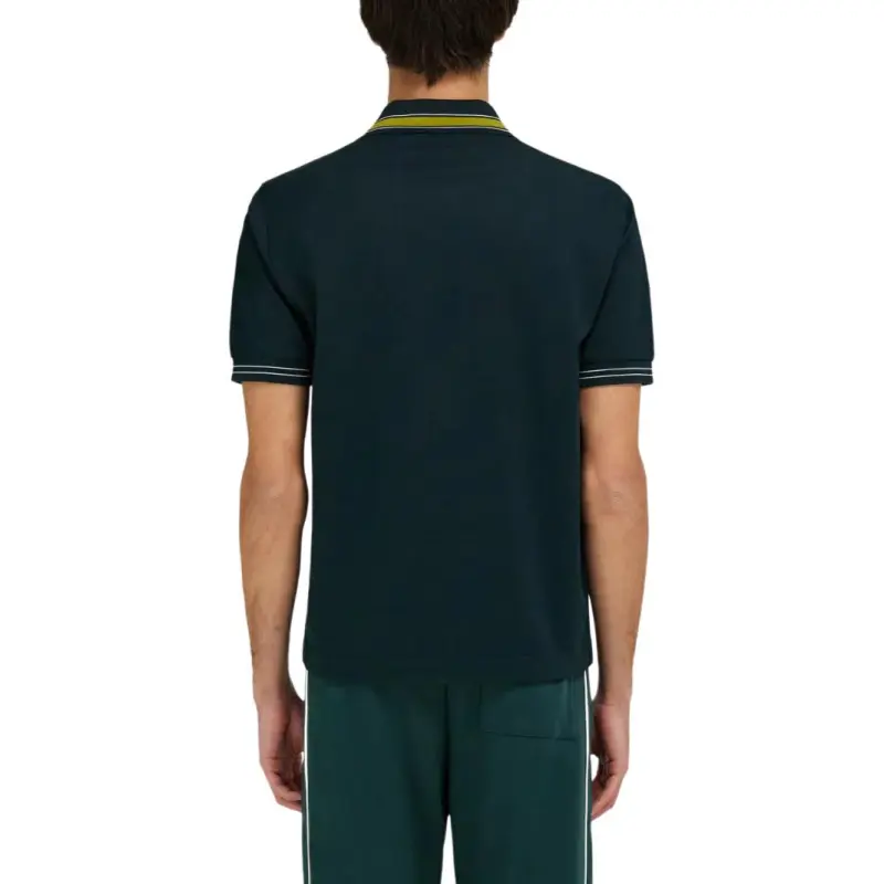 Ferragamo Striped collar Polo Shirt-3