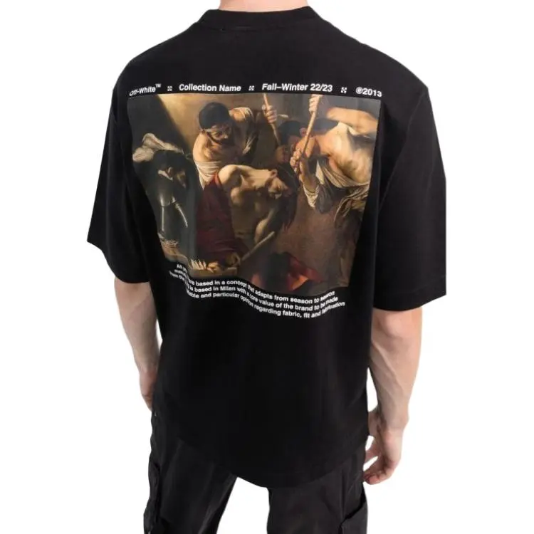 OFF WHITE SS22 T Shirts Men Black-3
