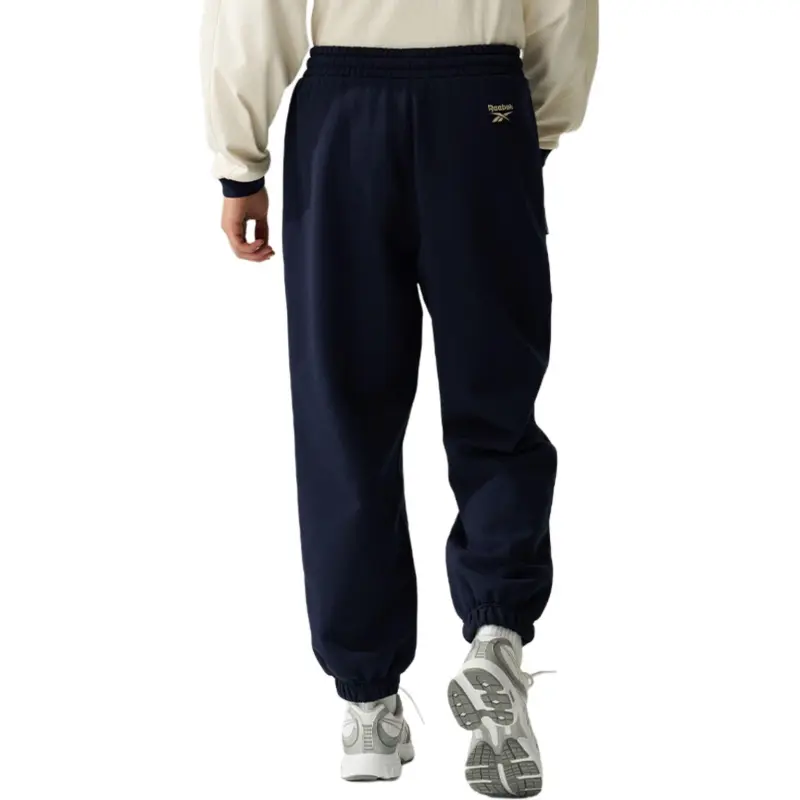 Reebok Knitted Sports Pants Unisex Navy Blue-3