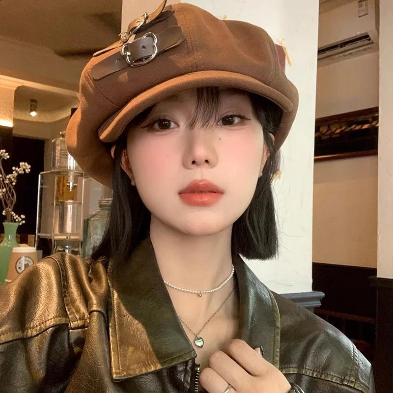 SLEEPYWALK Polyester Berets Unisex-1