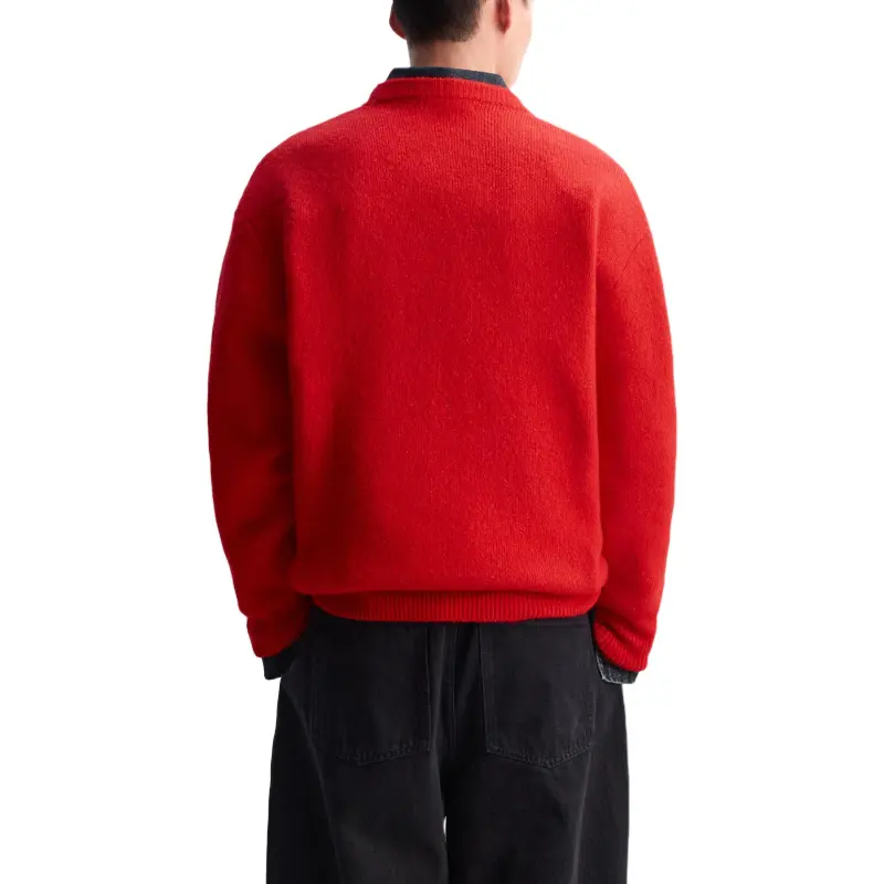 ZARA New Year Knitwear Men Red-4
