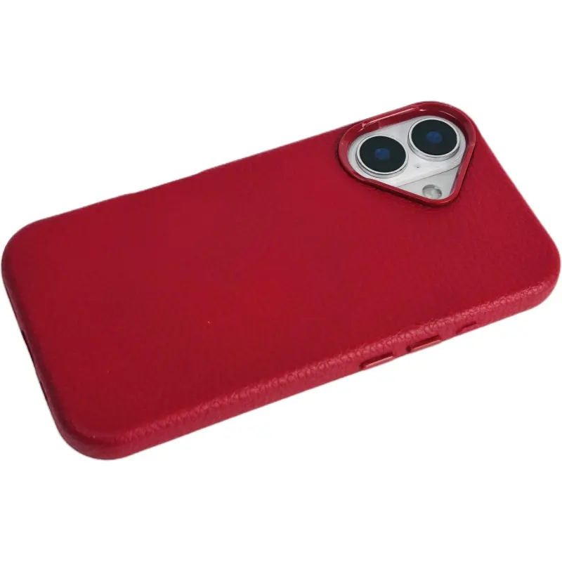 Wei Xin Leather Material Solid Color Litchi Grain Phone Cases Compatible With IPhone 16/15 Pro Max/Apple 13/14 Pro/Max-15