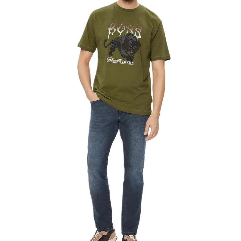 HUGO BOSS T Shirts Men Khaki-3