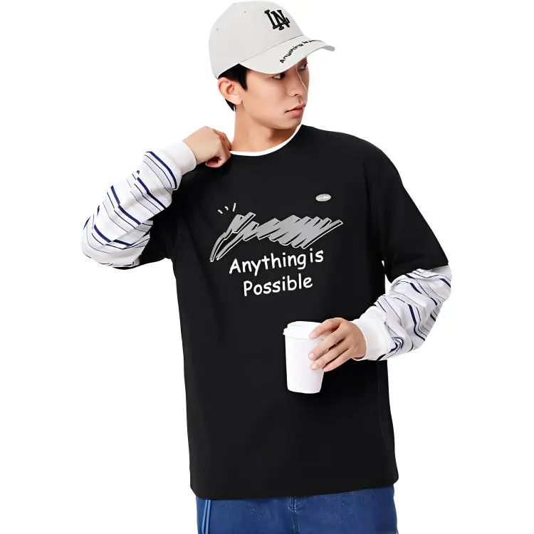 LiNing Sports Life Collection T Shirt Men's Black-3