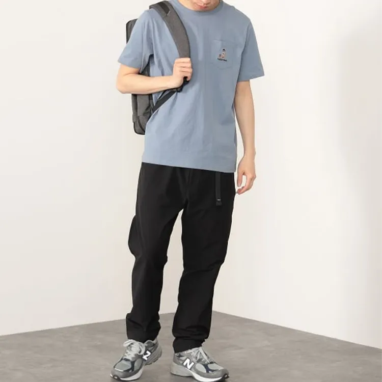 Beams T Shirts Men Chigusa Gray-5