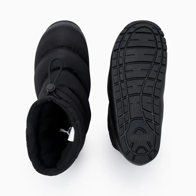 PUMA Thermal Abrasion Resistant Slip Resistant Short Snow Boots Unisex Black-4