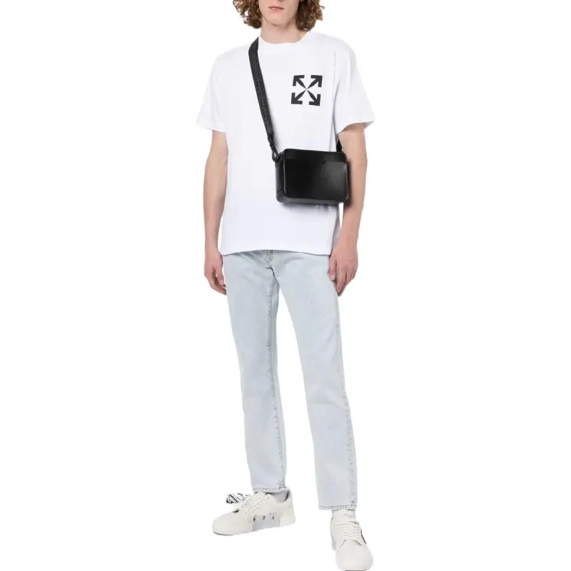 OFF WHITE T Shirts Men White-3