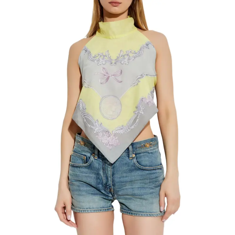 VERSACE Printed Top-1