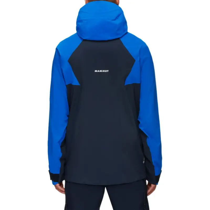 MAMMUT Water-Resistant Windproof Breathable Windbreaker Jacket Unisex Ice Ocean Blue With Free Necklace-3