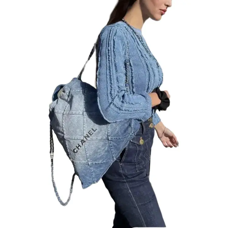 CHANEL 23 Spring And Summer Knitwear Women's Dark Blue-3