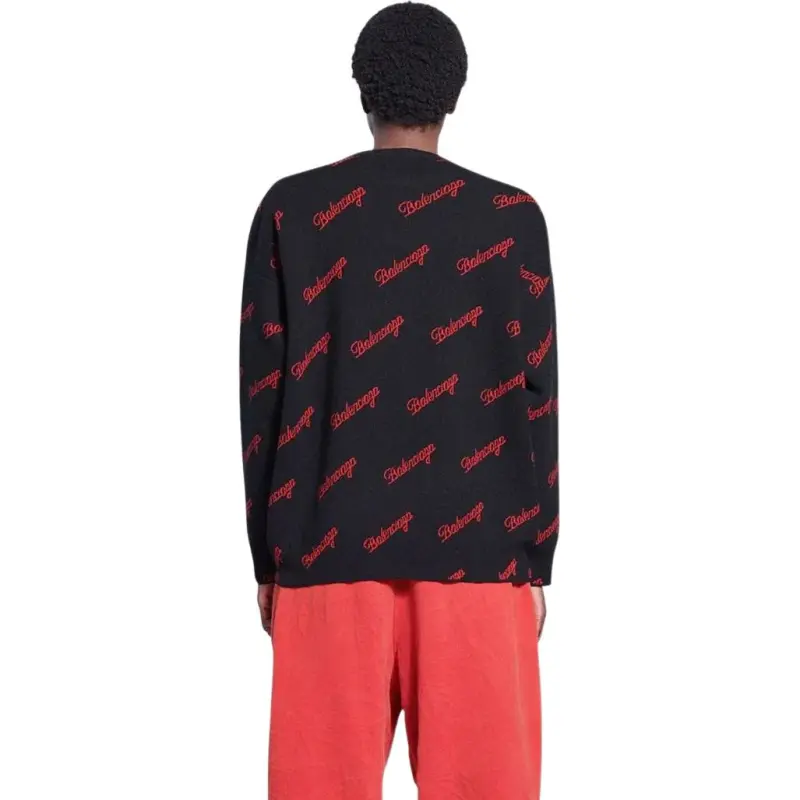 Balenciaga SS22 Sweater Regular Fit Women's Black-3