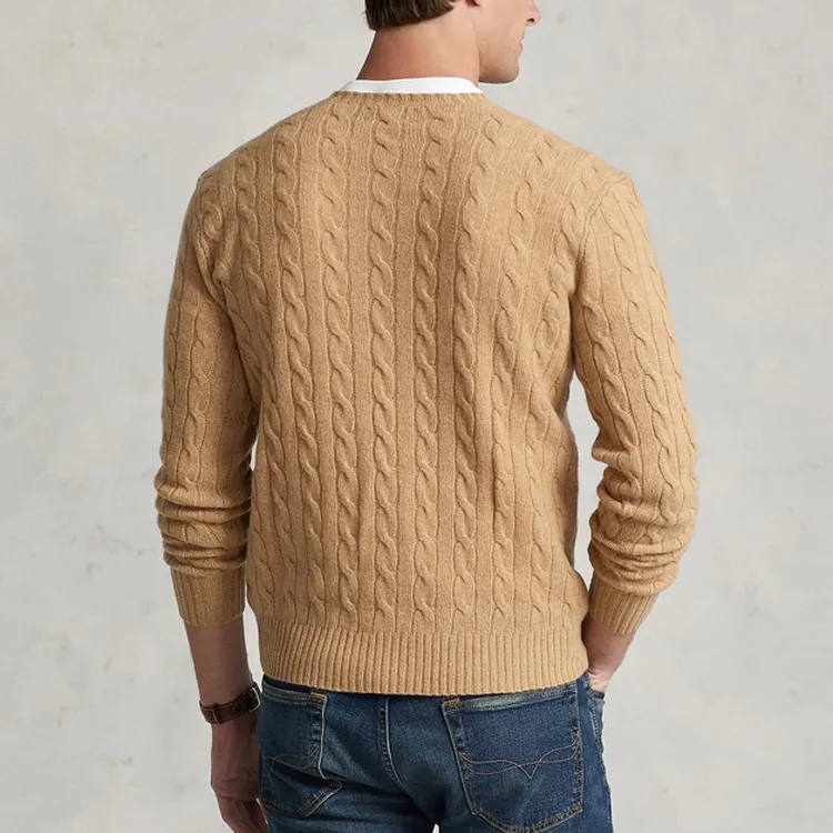 Polo Ralph Lauren Pony Embroidered Cable Knit Jumper-4