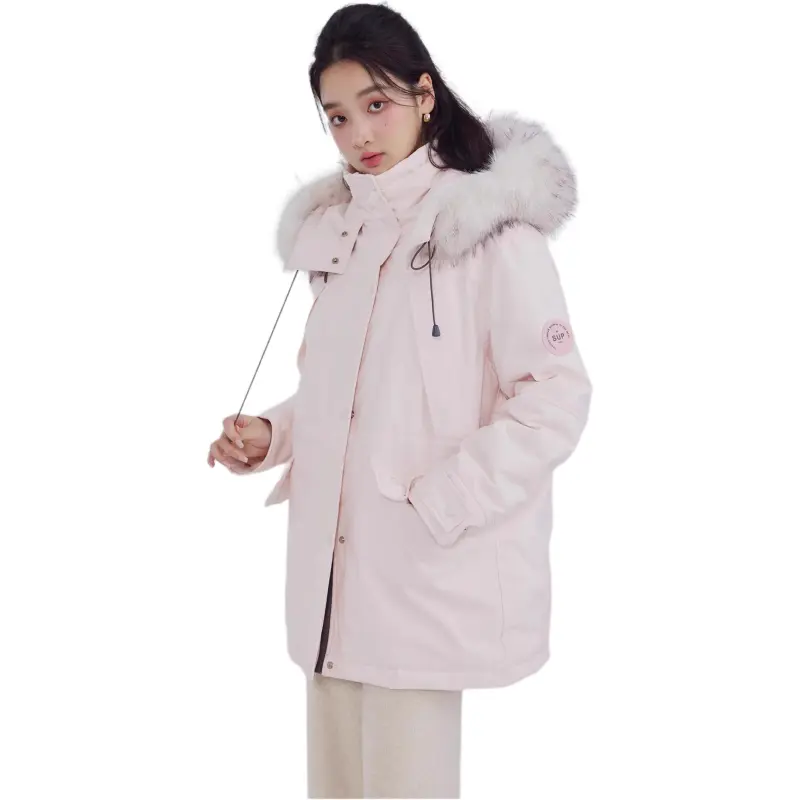DEAR DEER PUFF Down Jacket Women's Pink-6
