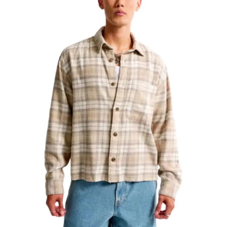 Abercrombie＆Fitch Shirt Men's Beige-1