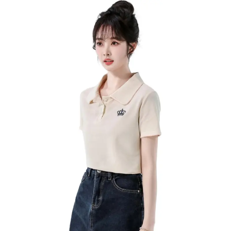 Mu Xiao Xin T Shirts Women's Image Apricot-3