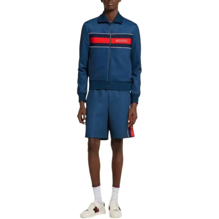 GUCCI Casual Shorts Men Blue-1