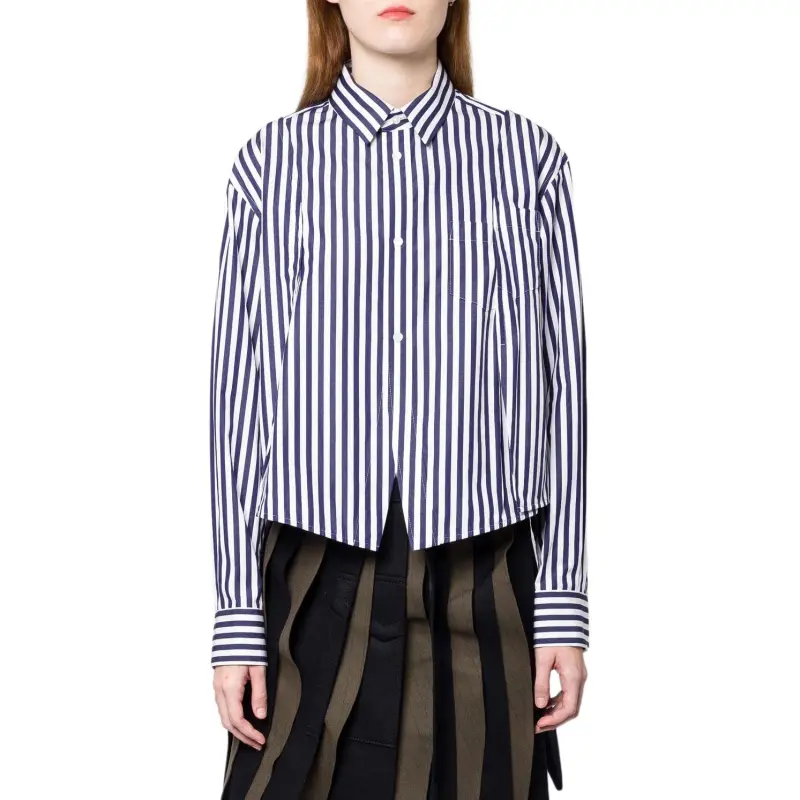 Sacai Striped Button Up Shirt-2