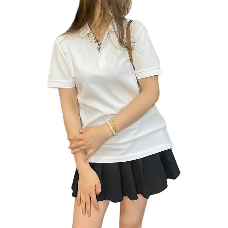 Burberry Polo Shirt Women's White-3